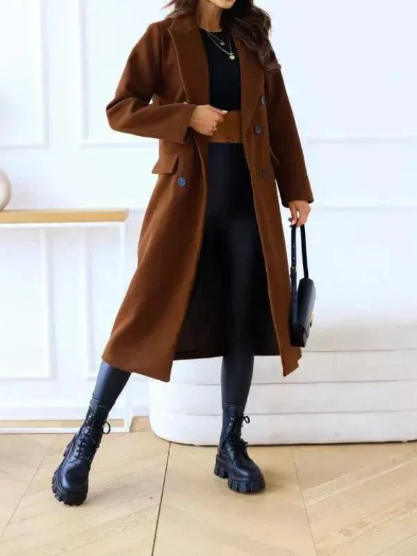 Warme Winterjas Dames – Getailleerd & Elegant Lang Model