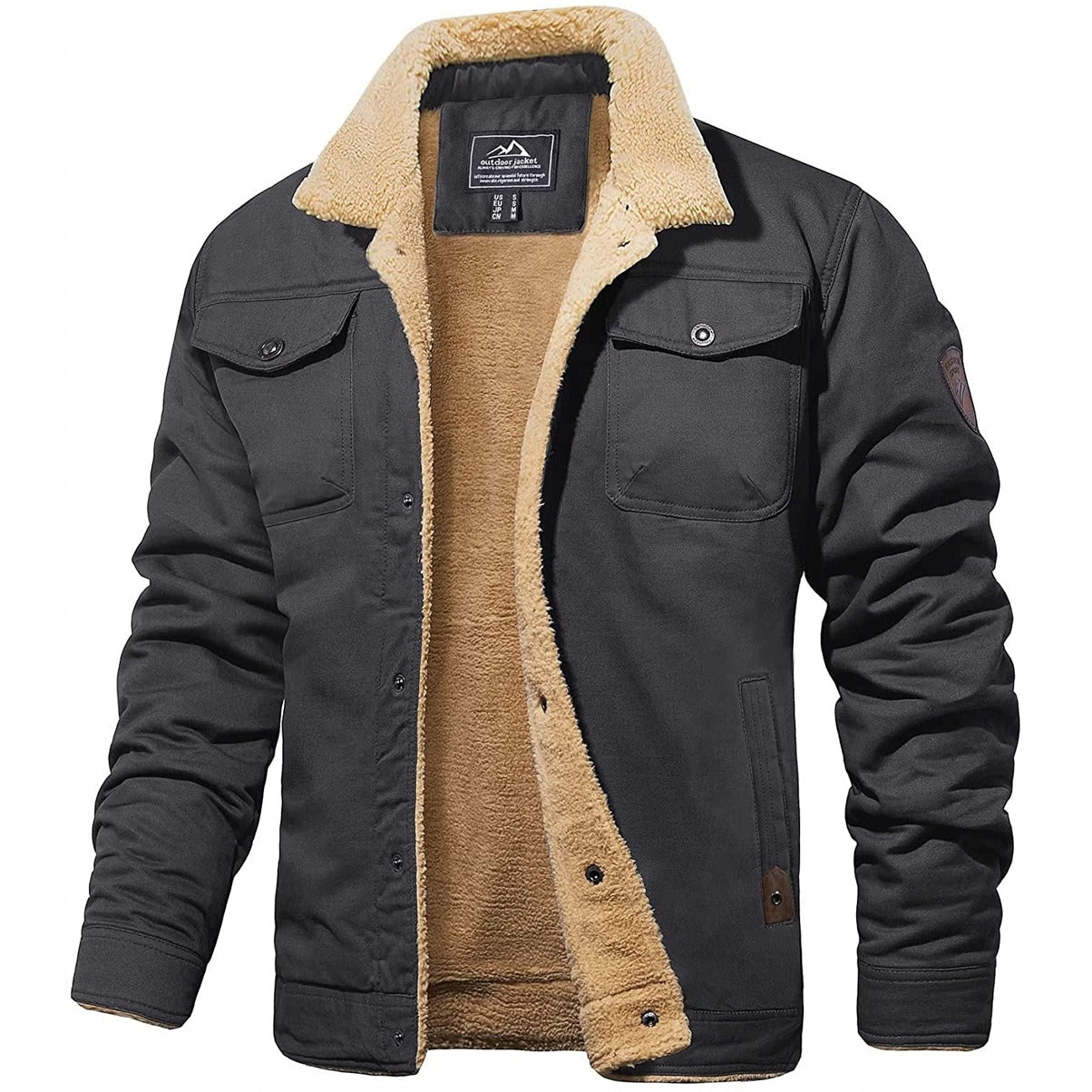 Bomberjack Heren Tijdloos Leer Jacket