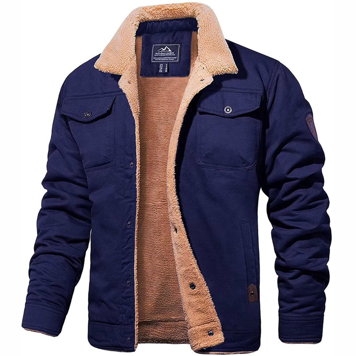 Vintage Bomberjack Heren Leren Olaf Jacket
