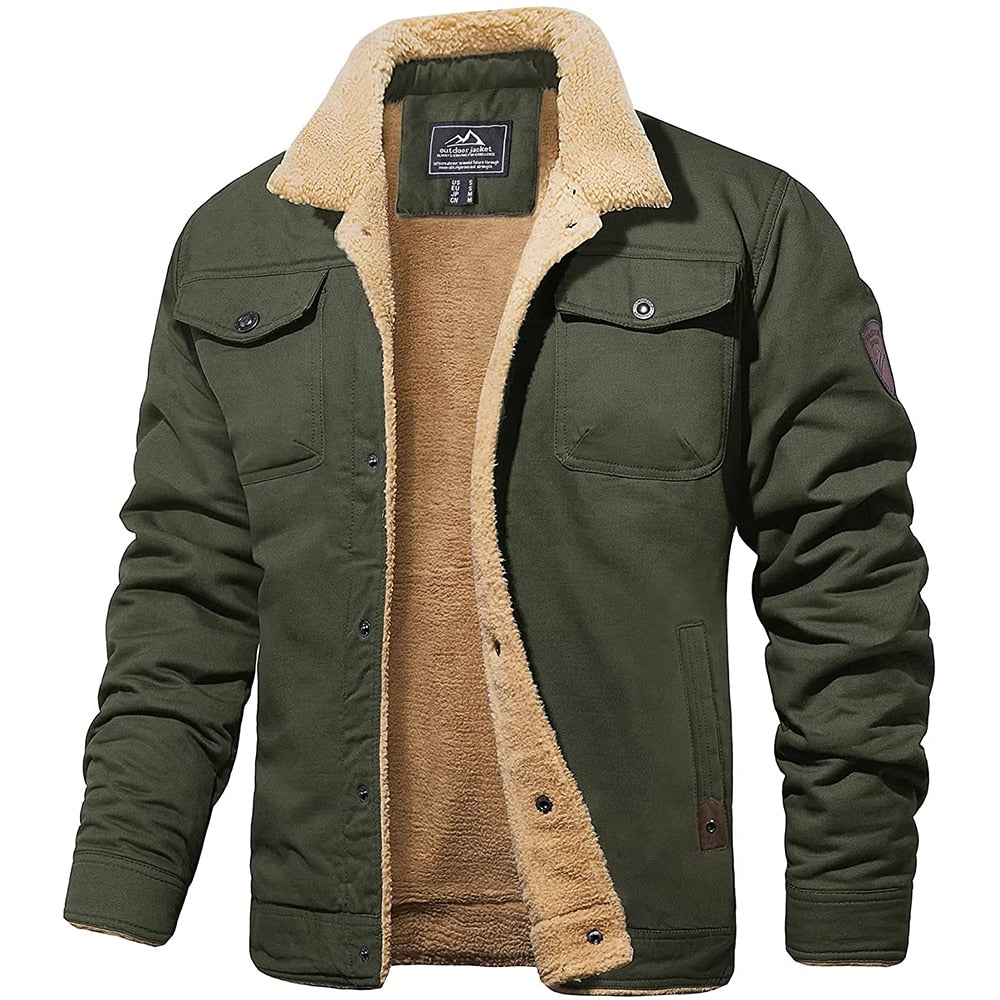 Bomberjack Heren Tijdloos Leer Jacket