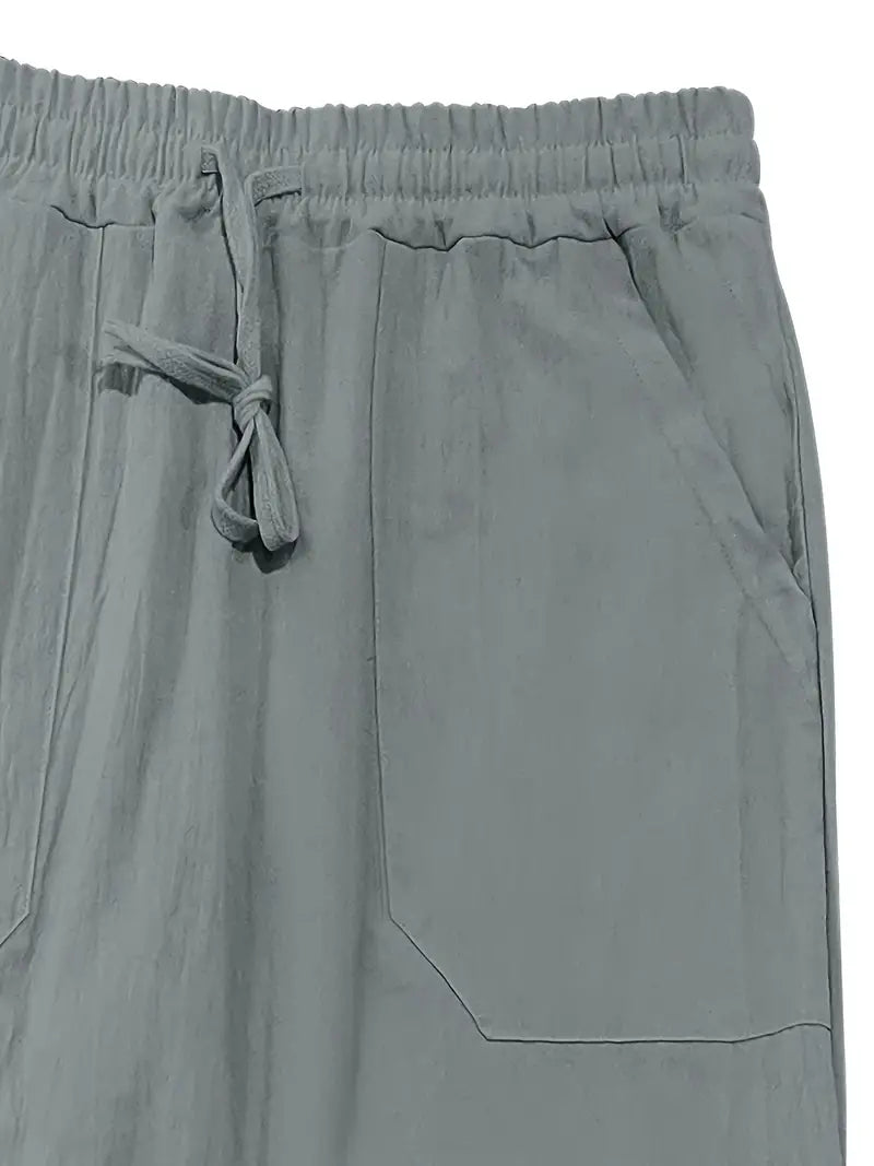 Linnen Herenbroek Casual Maes Zomerbroek Lichtgewicht