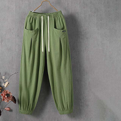 Lucrezia | Pantaloni tempo libero tinta unita