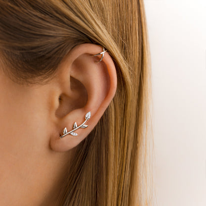 Oorclips U-Vorm Nova Zilveren Oorbellen