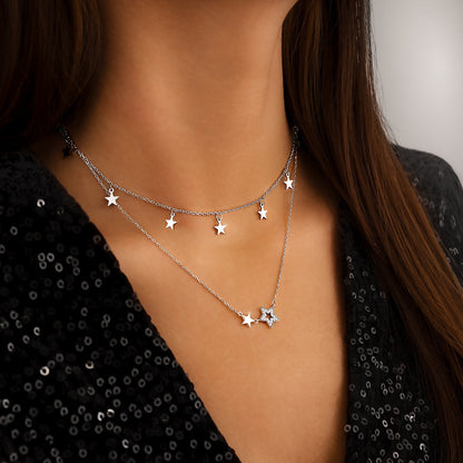 Sterrenketting Elara Zilveren Sieraden