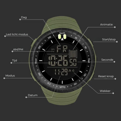 Outdoor Horloge Waterdicht met Timer en Alarm