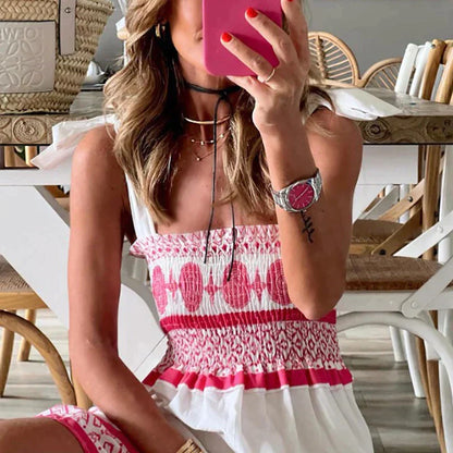 Roze Jurk Boho Stijl Vrouwenjurk