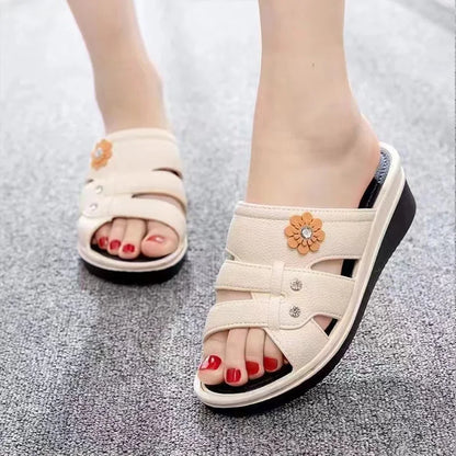Bloemen Decor Casual Open Teen Sandalen