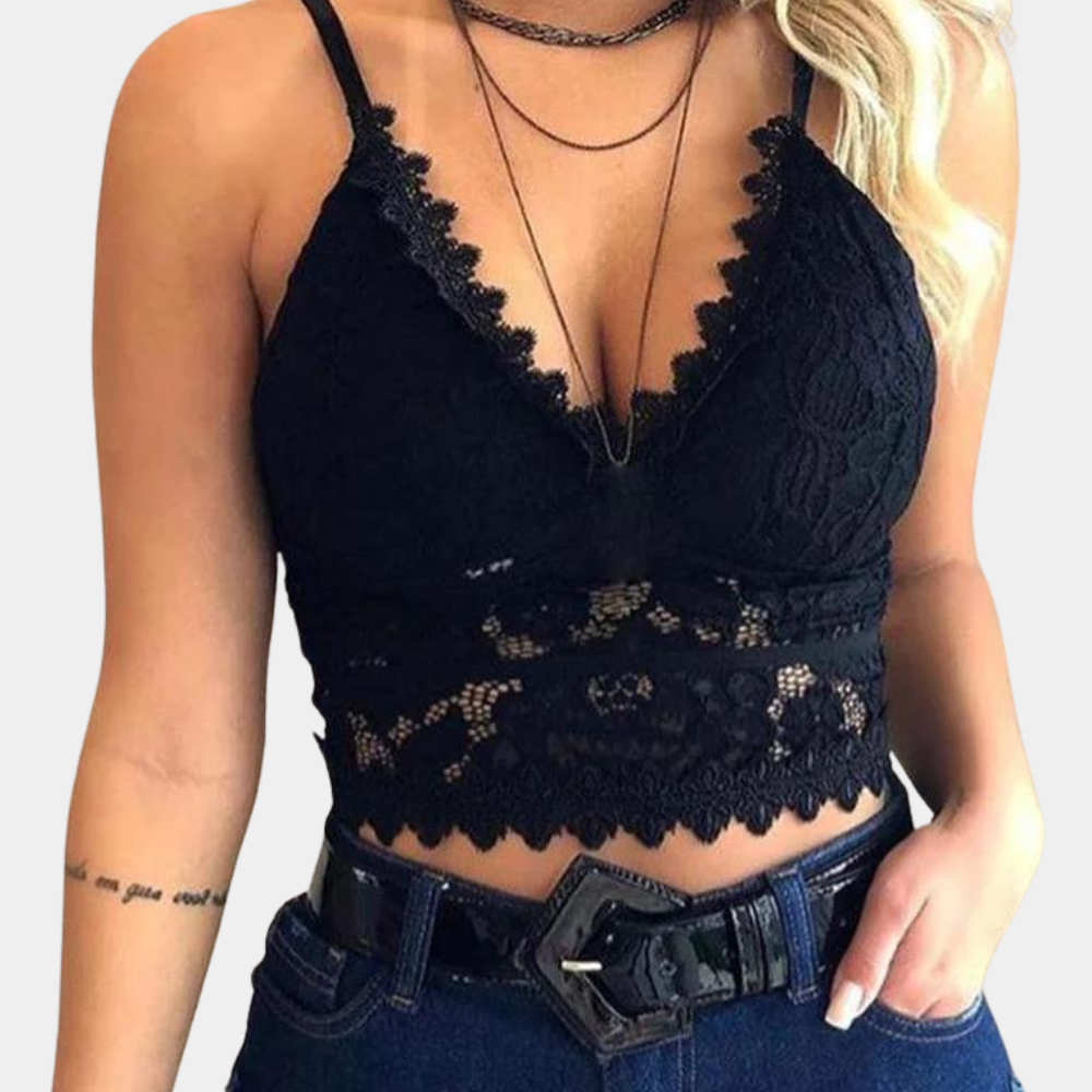 Vrouwen Bloemen Top met V-Hals Leona - Mode Vibes