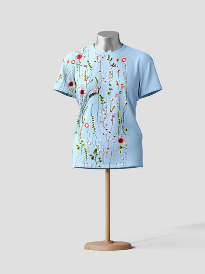 Bloemencottage Weelderige Zomerse Bloemen Graphic T-shirt
