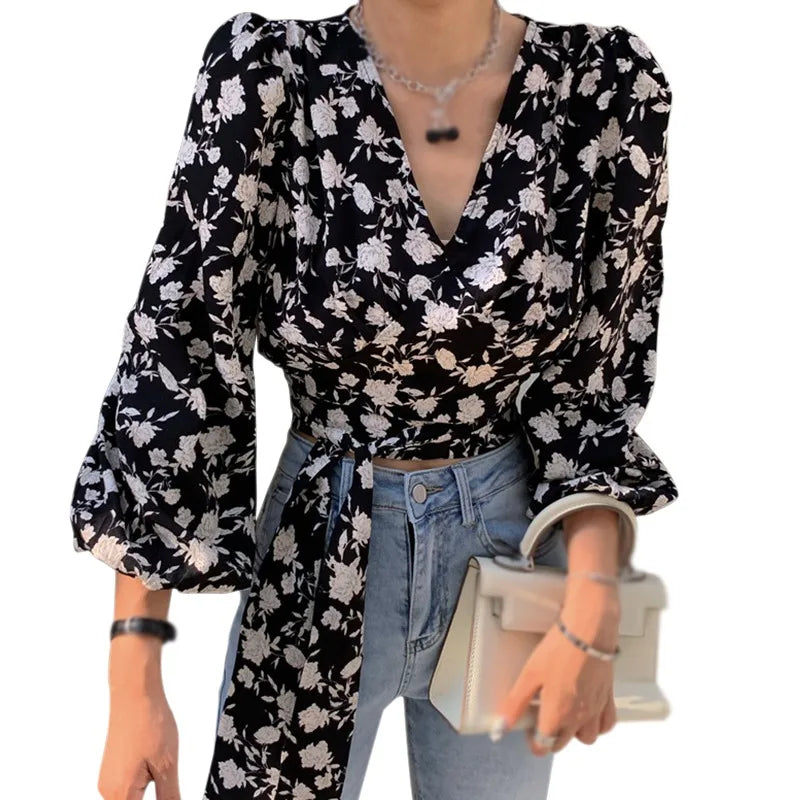 Verleidelijke Bloemenprint Blouse