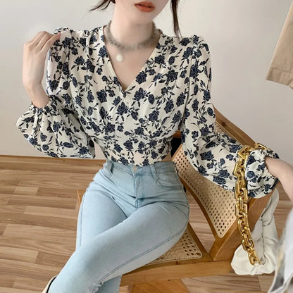 Verleidelijke Bloemenprint Blouse