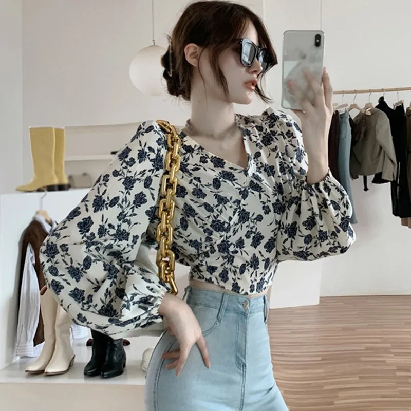 Verleidelijke Bloemenprint Blouse