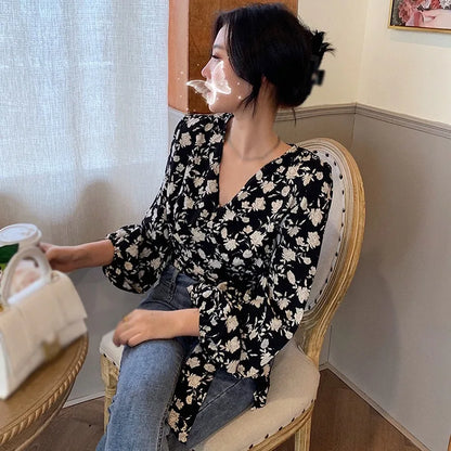 Verleidelijke Bloemenprint Blouse