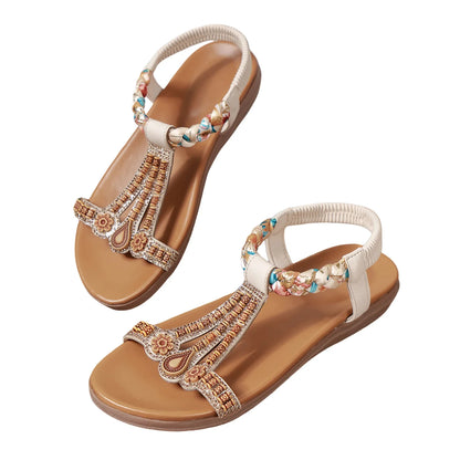 Lumina Zomerse Elastische Enkelband Sandalen