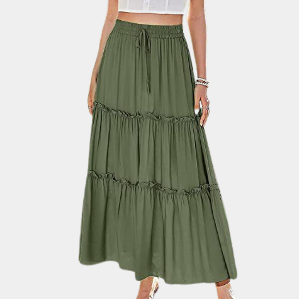 Dames Lange Rok Boho Stijl Esila - Mode Vibes