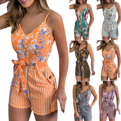Luna Dames Suspenders Short Jumpsuit voor Betoverende Zomerdagen