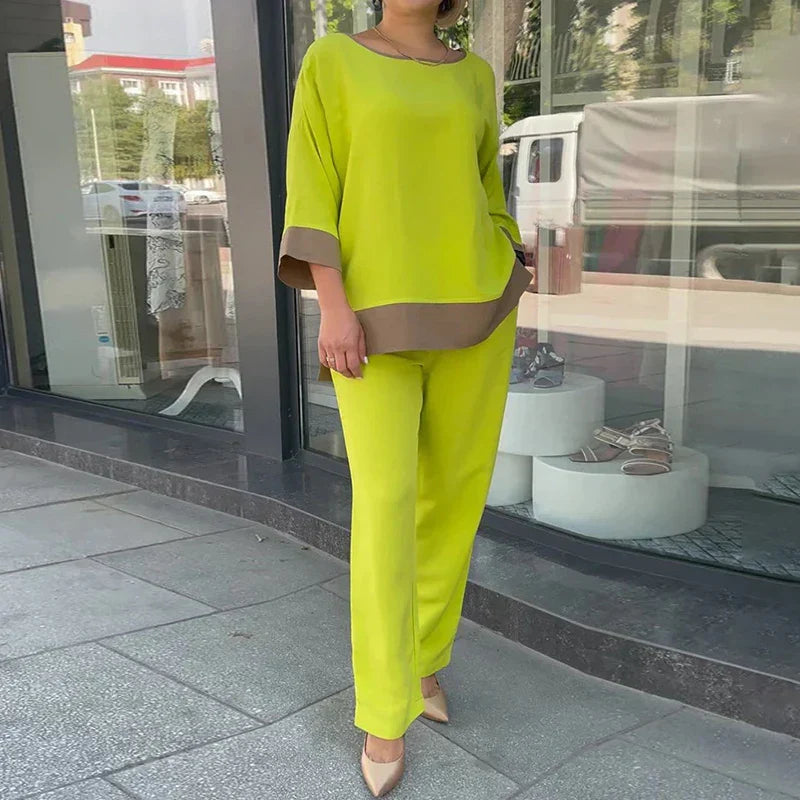 Dames Broek Set Savannah Stijl Lange Broek - Mode Vibes