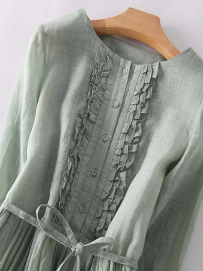 Dames Casual Midi Zomerjurk - Jeecey