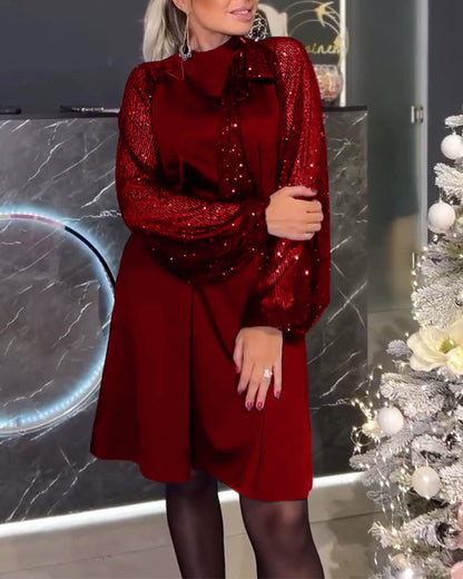 Dames Cocktailjurk Glitter Pailletten Jurk Feestelijke Avondjurk - Mode Vibes