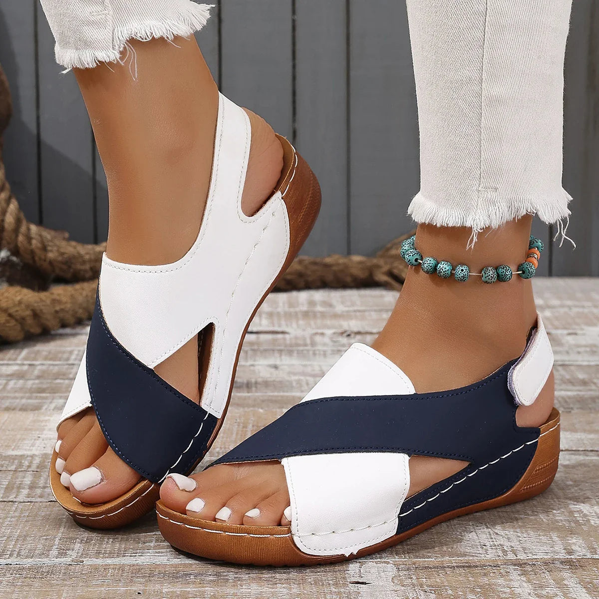SunGlow Fashion Zomer Wig Sandalen