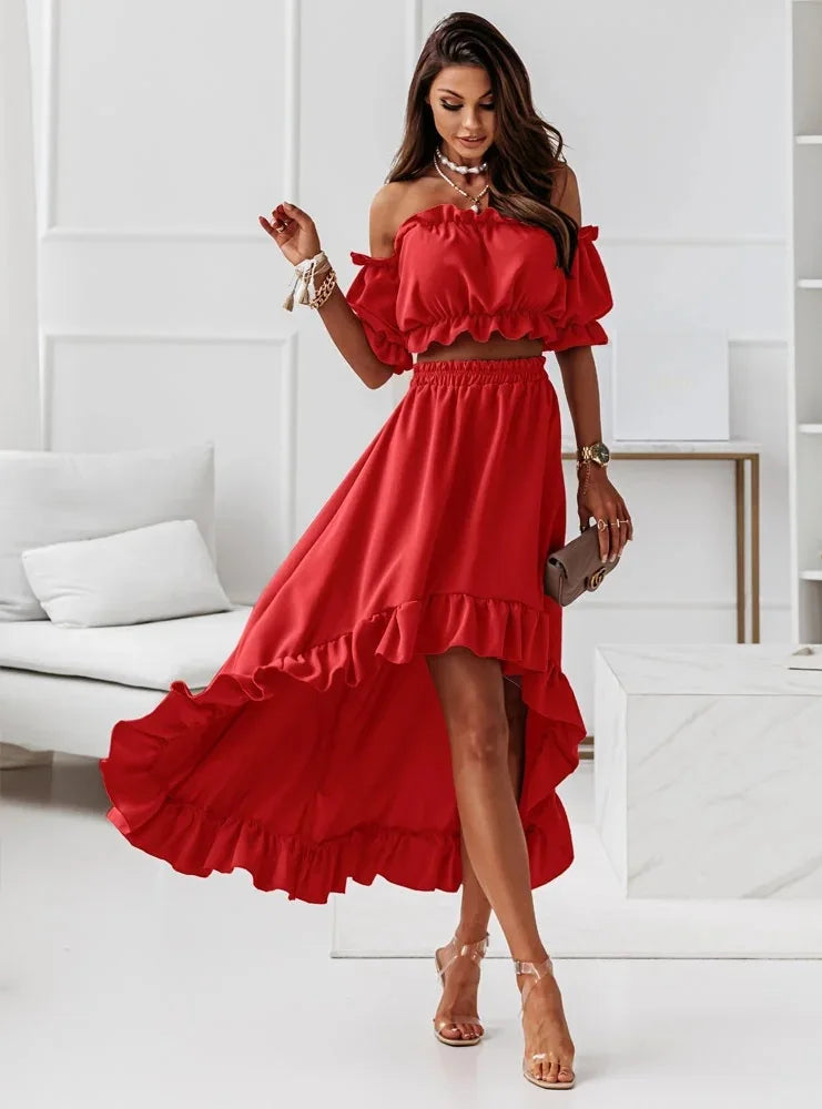 BelleFleur Lotus Leaf Two-Piece Set