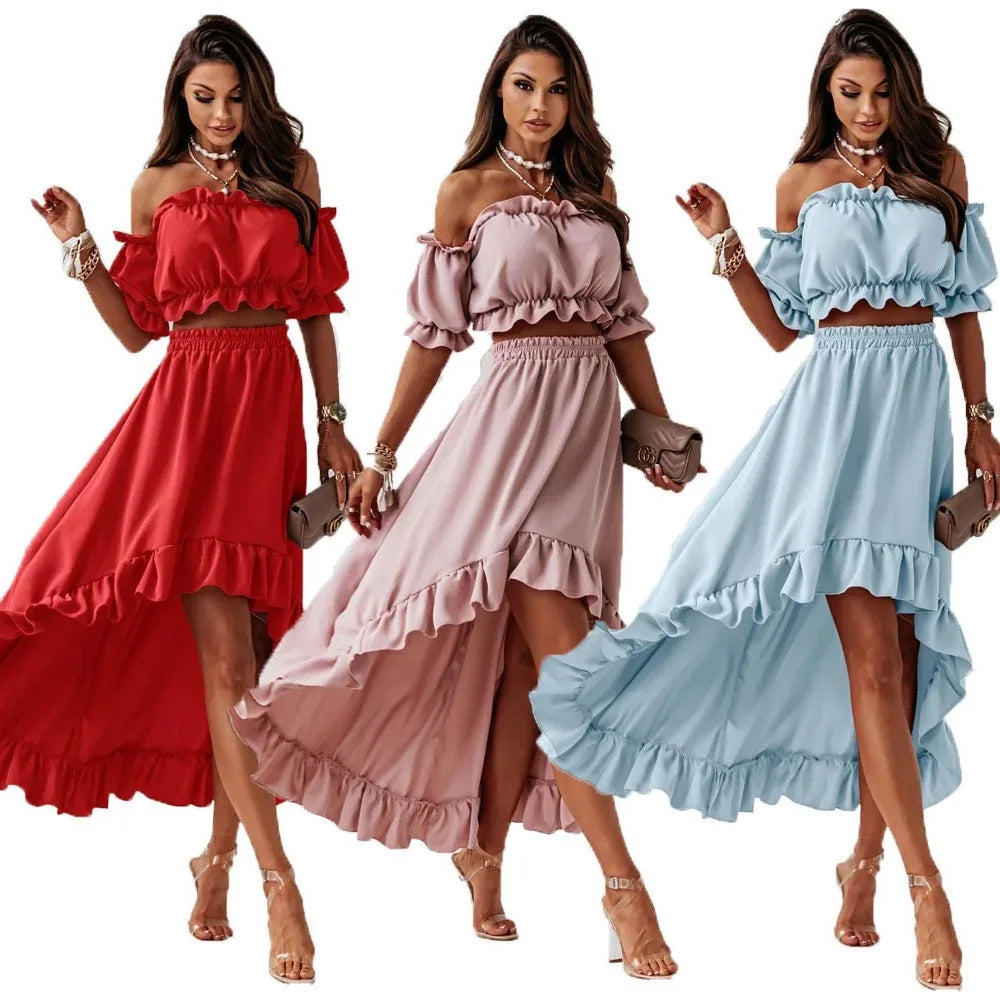 BelleFleur Lotus Leaf Two-Piece Set
