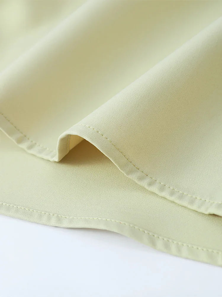 Groene Plooijurk met Patchwork Details - Nieuwe Collectie 2024