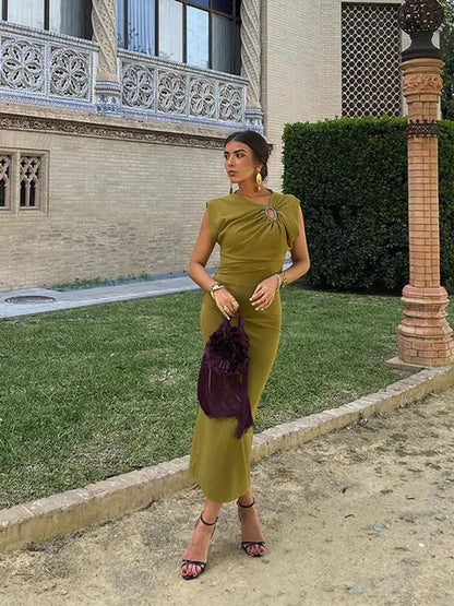 Mouwloze Partij Lange Jurk Belle Étoile,