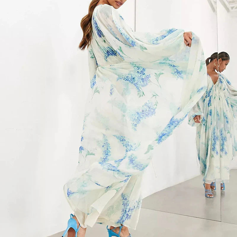 Elegante Avond Chiffon Jurk