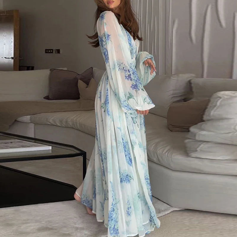 Elegante Avond Chiffon Jurk