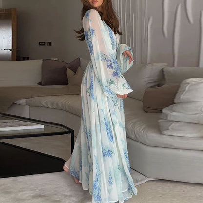 Elegante Avond Chiffon Jurk