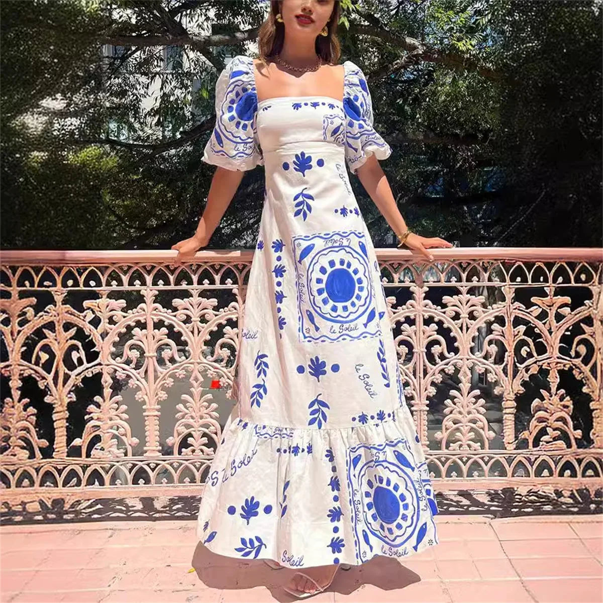 D'Leeter Elegantie Maxi Jurk