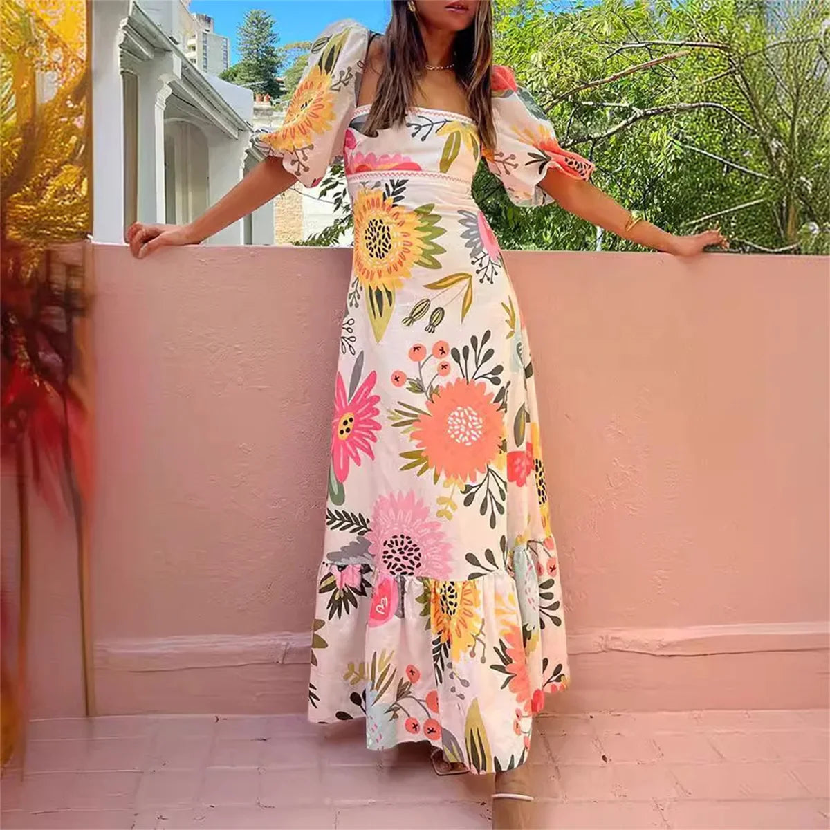 D'Leeter Elegantie Maxi Jurk