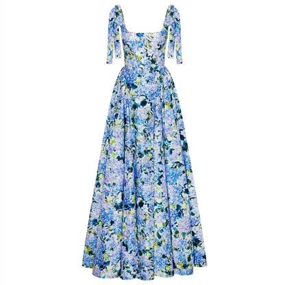 Chique Zomer Bloemenpatroon Partyjurk