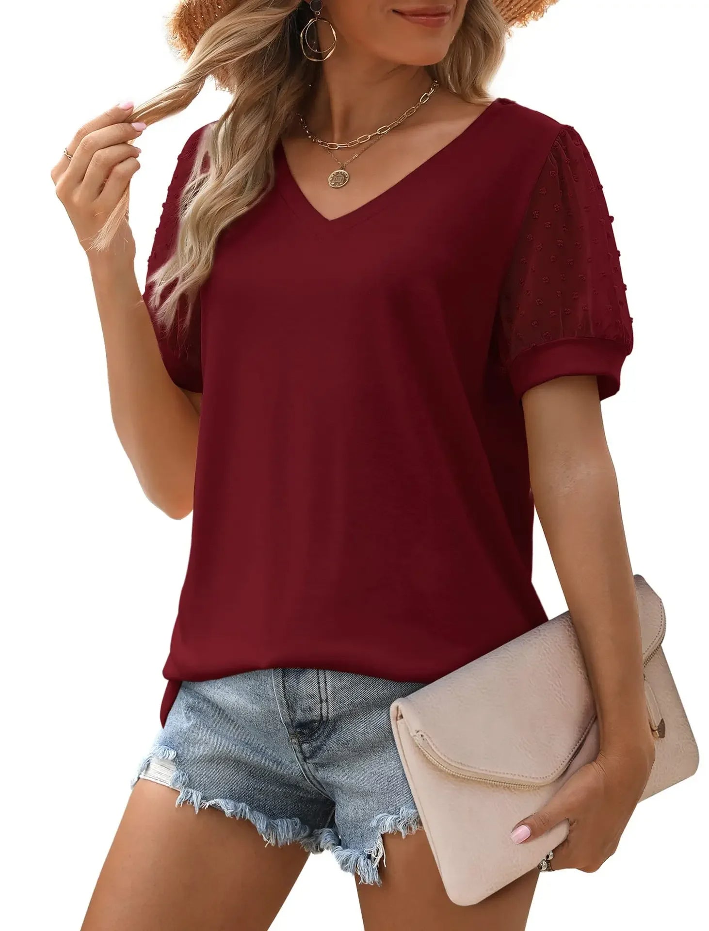 Dames Elegante V-Hals Top - Emma