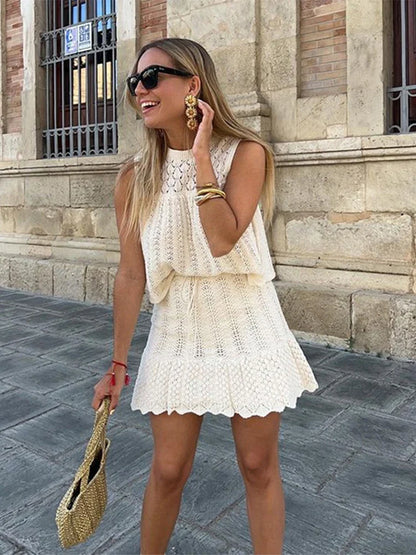 LunaFashion Zoete Zomerse Gebreide Set