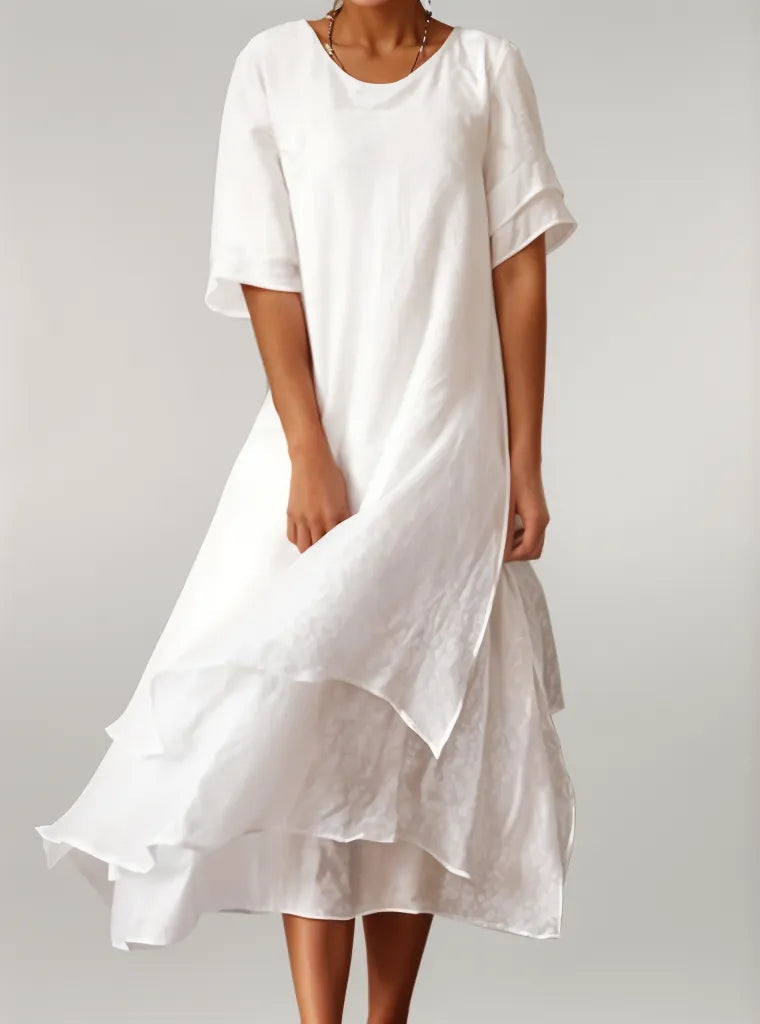 Dames Gelaagde Mini Zomerjurk - Marie