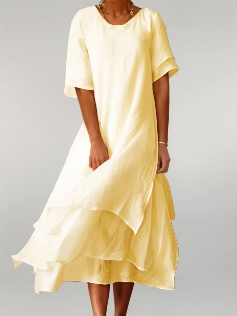 Dames Gelaagde Mini Zomerjurk - Marie