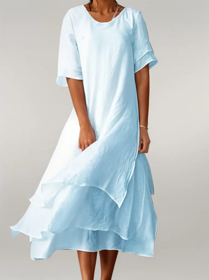 Dames Gelaagde Mini Zomerjurk - Marie