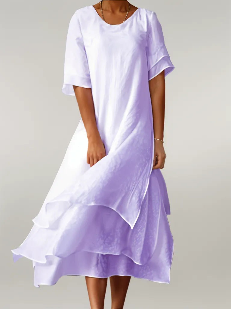 Dames Gelaagde Mini Zomerjurk - Marie