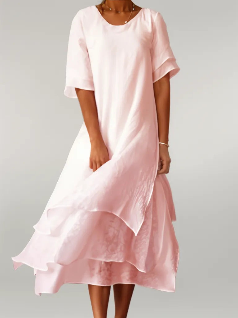 Dames Zomerjurk Kort Gelaagd Mini Jurk - Mode Vibes