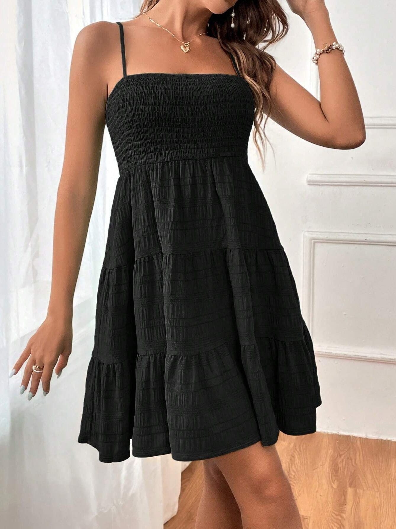 Dames Zomerjurk Geplooide Minirok Jurk voor Dame - Mode Vibes