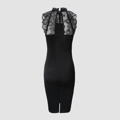 Dames Glitterende Mini Feestjurk - Kirstie