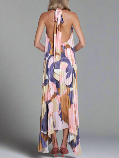 Dames Halter Maxi Zomerjurk - Janella