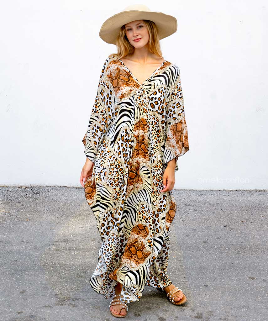 Dames Hawaiian Style Maxi Zomerjurk - Salve