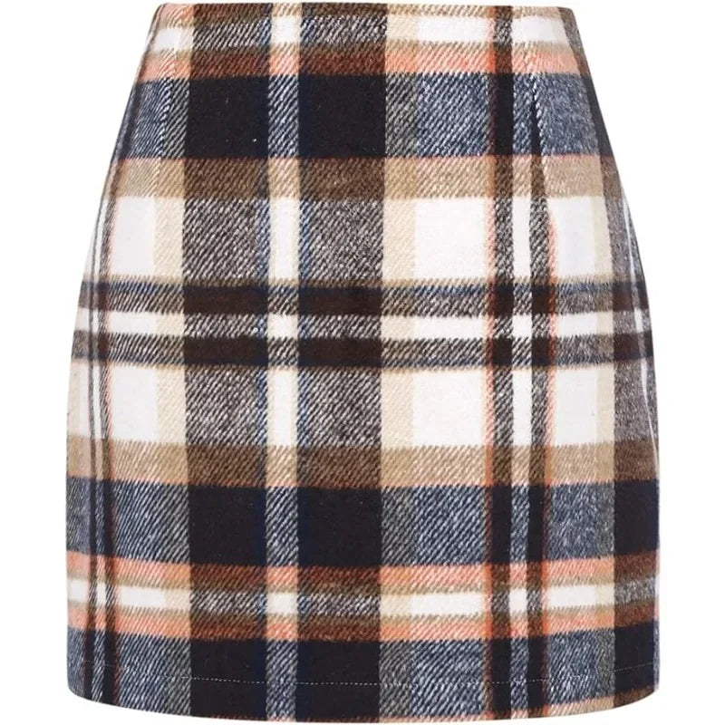 ChicCharm Dames Geruite Bodycon Rok