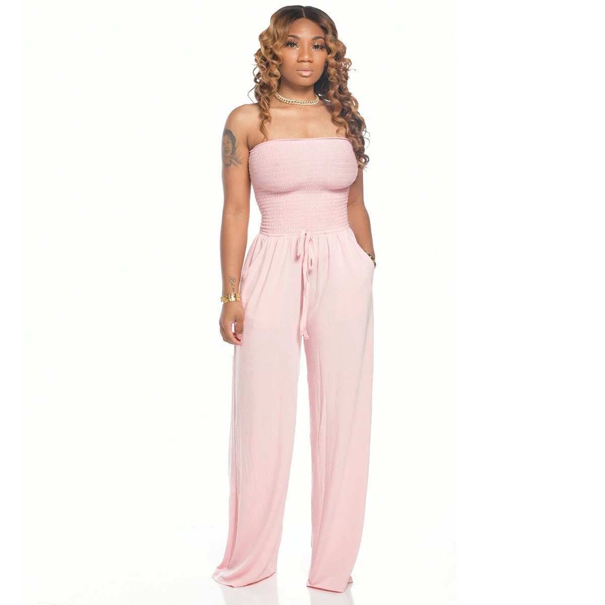 Dames Jumpsuit Off-Shoulder Jurk Zomerse Stijl - Mode Vibes