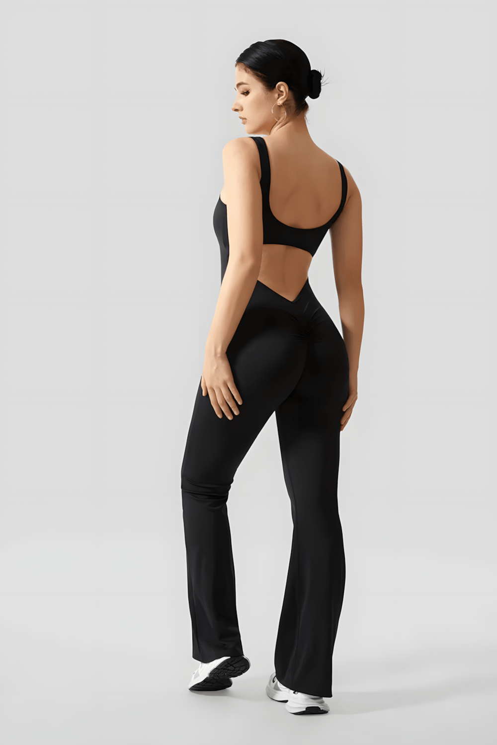 Dames Jumpsuit met Bandplooi Elegante Avondkleding - Mode Vibes