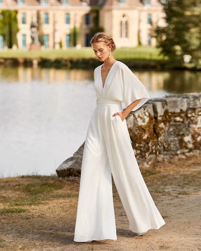 Dames Jumpsuit Wijde Pijpen Zomerjurk Suzette - Mode Vibes