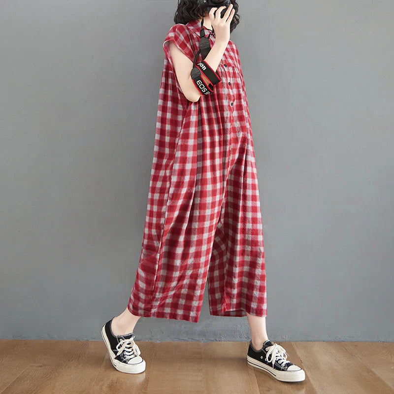 ChicMode's Elegante Plaid Jumpsuit
